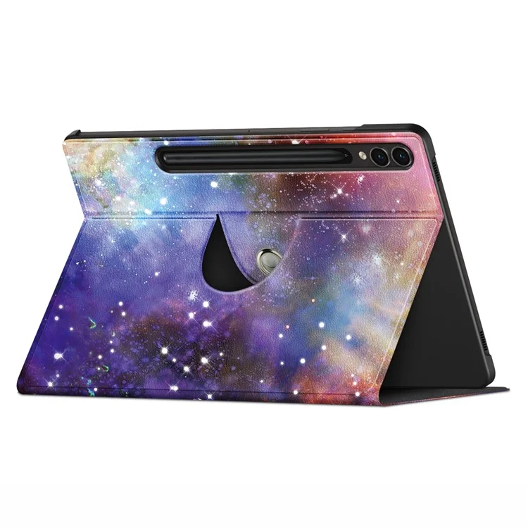 Étui pivotant pour tablette Samsung Galaxy Tab S10+ Wi-Fi SM-X820 SM-X826B / Tab S9+ SM-X810 (Wi-Fi), SM-X816B (5G mondial), SM-X818U (5G US) Impression de motif en cuir PU Support - Galaxy