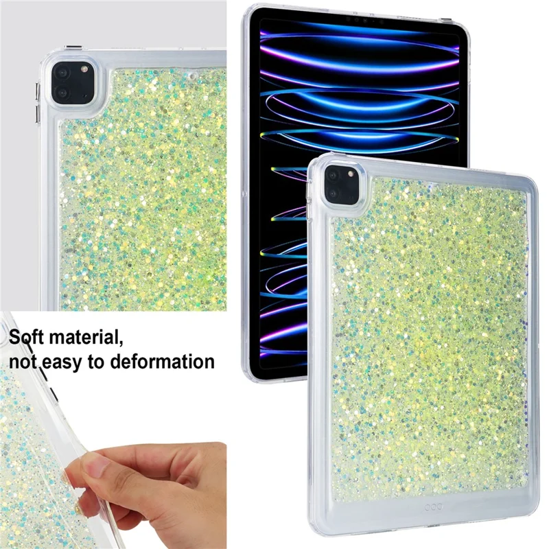 Funda con purpurina para iPad Pro 11 (2018) / (2020) / (2021) / (2022), funda protectora de tableta TPU + PC - Estilo E
