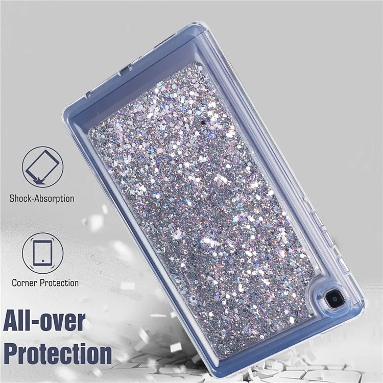 Per Samsung Galaxy Tab A7 Lite 8.7-inch T225 / T220 Anti-drop Protective Tablet Case Glitter TPU + PC Cover - Stile A