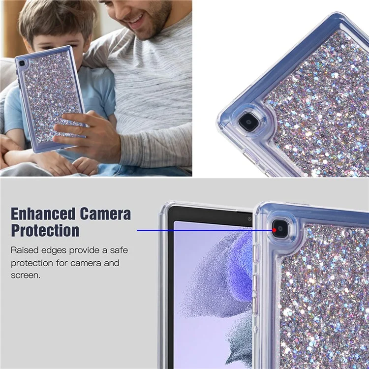 Per Samsung Galaxy Tab A7 Lite 8.7-inch T225 / T220 Anti-drop Protective Tablet Case Glitter TPU + PC Cover - Stile A