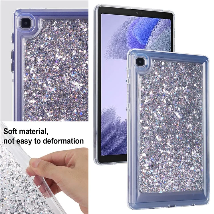 Per Samsung Galaxy Tab A7 Lite 8.7-inch T225 / T220 Anti-drop Protective Tablet Case Glitter TPU + PC Cover - Stile A