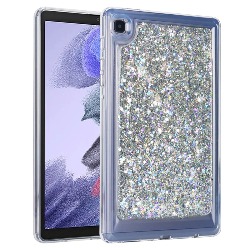 For Samsung Galaxy Tab A7 Lite 8.7-inch T225 / T220 Anti-drop Protective Tablet Case Glitter TPU + PC Cover - Style C