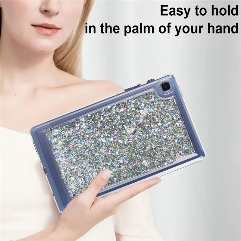 For Samsung Galaxy Tab A7 Lite 8.7-inch T225 / T220 Anti-drop Protective Tablet Case Glitter TPU + PC Cover - Style C