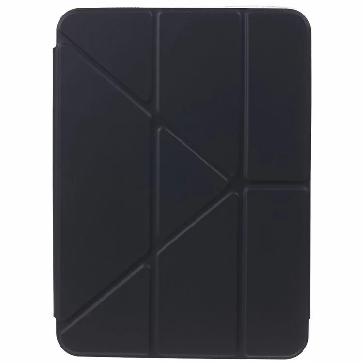 MUTURAL Для iPad 10.9 (2022) PU Leather Tablet Case Origami Stand Folio Cover with Detachable Pencil Holder - Black