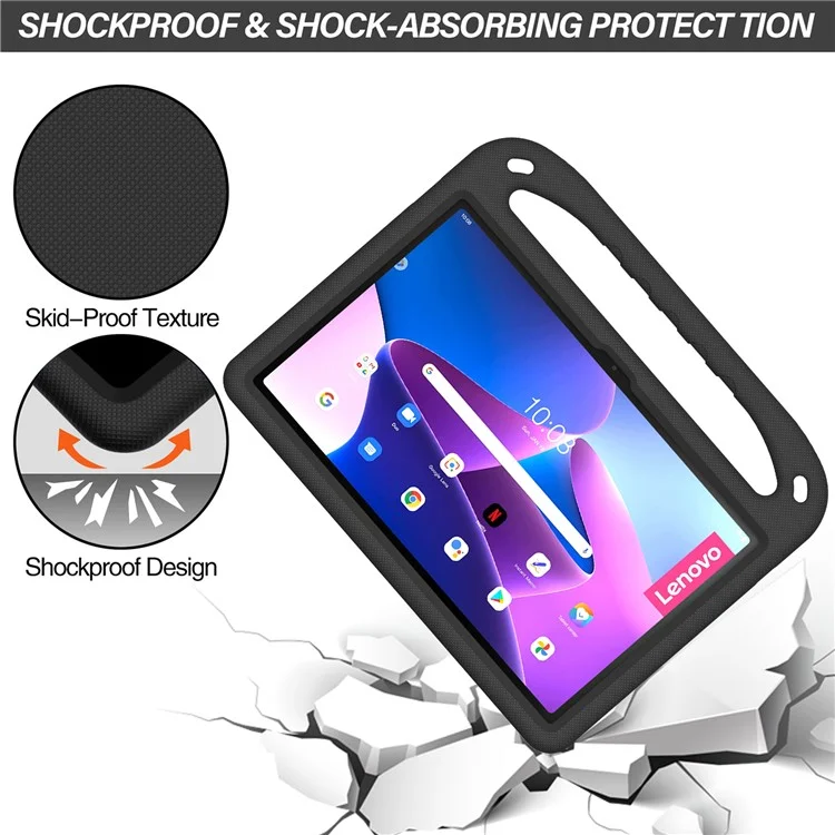 Pour Lenovo Tab P11 Gen 2 Main Grip EVA Étui de Tablette Support Antichoc Housse de Tablette - Noir