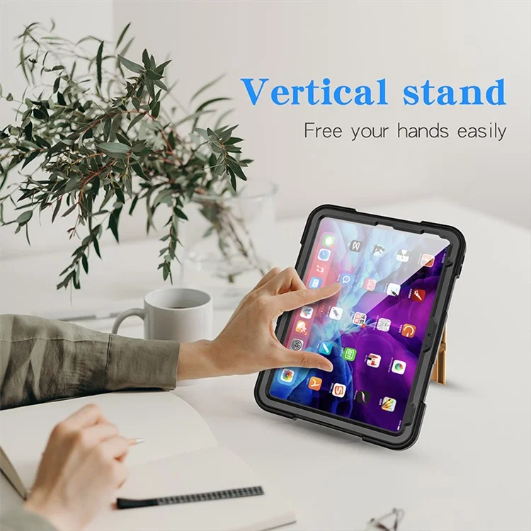 SP IP68 Waterproof Case for iPad (2025) / 10.9 (2022) Hand Strap Kickstand Full-Body Protective Cover with Screen Protector