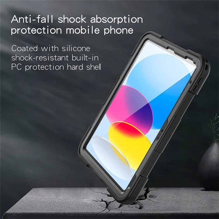 SP IP68 Waterproof Case for iPad (2025) / 10.9 (2022) Hand Strap Kickstand Full-Body Protective Cover with Screen Protector