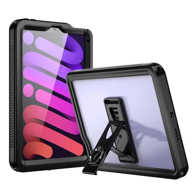 FS Tablet Case for iPad mini (2024) / mini (2021) IP68 Waterproof Shockproof Dustproof Kickstand Cover with Screen Protector