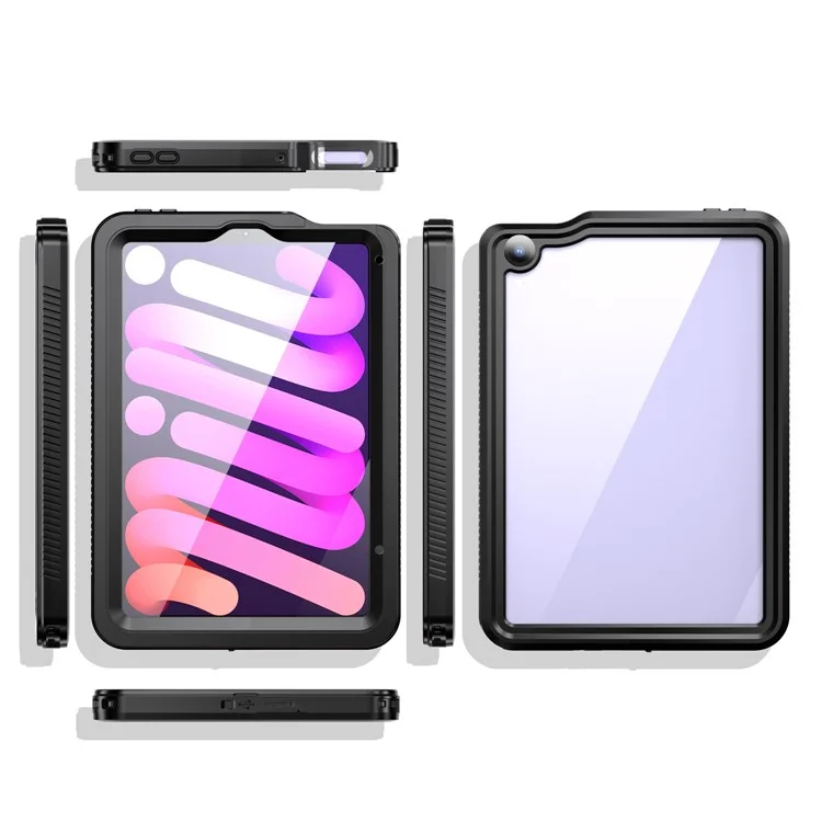 FS Tablet Case for iPad mini (2024) / mini (2021) IP68 Waterproof Shockproof Dustproof Kickstand Cover with Screen Protector