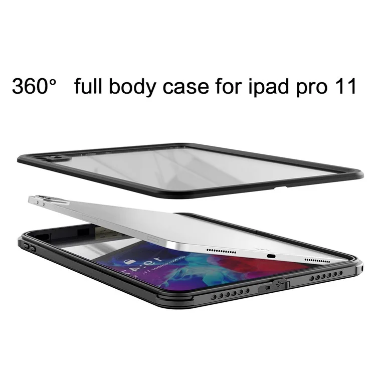 FS IP68 Waterproof Tablet Case for iPad Pro 11 (2020) / (2021) / (2022) , Clear Shockproof Dustproof Full Body Protection Cover with Screen Film