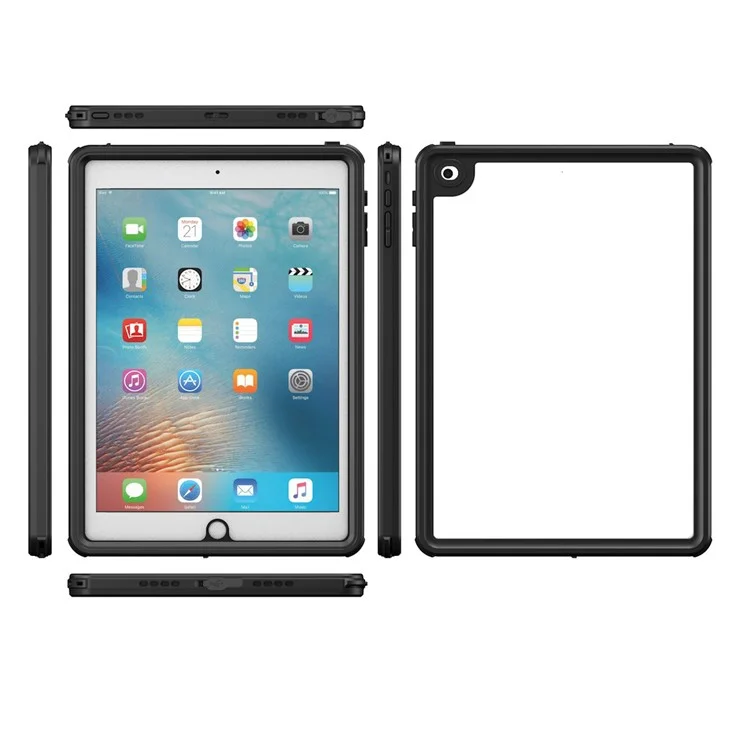 FS Waterproof Tablet Case for iPad 9.7-inch (2017) / (2018) , Water Resistant IP68 All Round Protective Cover with Screen Protector