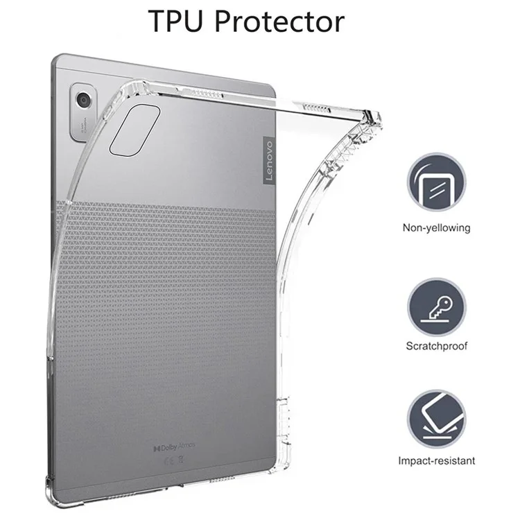 Чехол для планшета Lenovo Tab M9 TPU, противоударный прозрачный чехол с усиленными углами