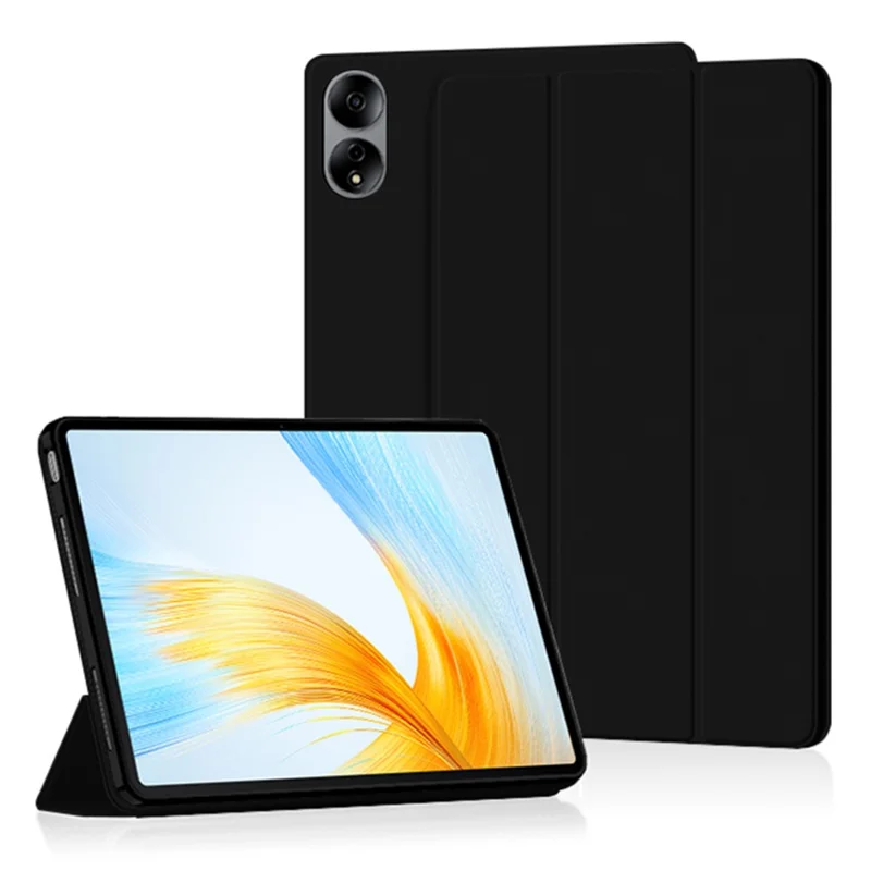 Custodia Smart Trifold Stand per Honor MagicPad 13, Custodia per Tablet in Pelle PU con Funzione Automatic Sleep/Wake - Nero