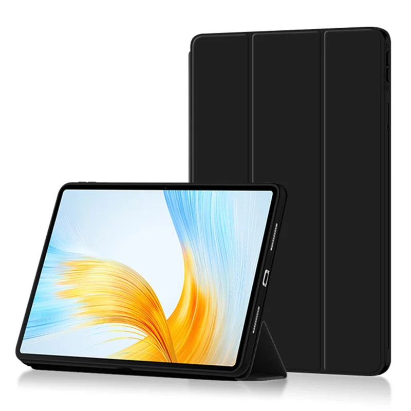 Custodia Smart Trifold Stand per Honor MagicPad 13, Custodia per Tablet in Pelle PU con Funzione Automatic Sleep/Wake - Nero