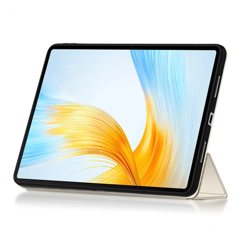 Trifold Stand Smart Case for Honor MagicPad 13 , PU Leather Auto Sleep / Wake Tablet Cover - Khaki
