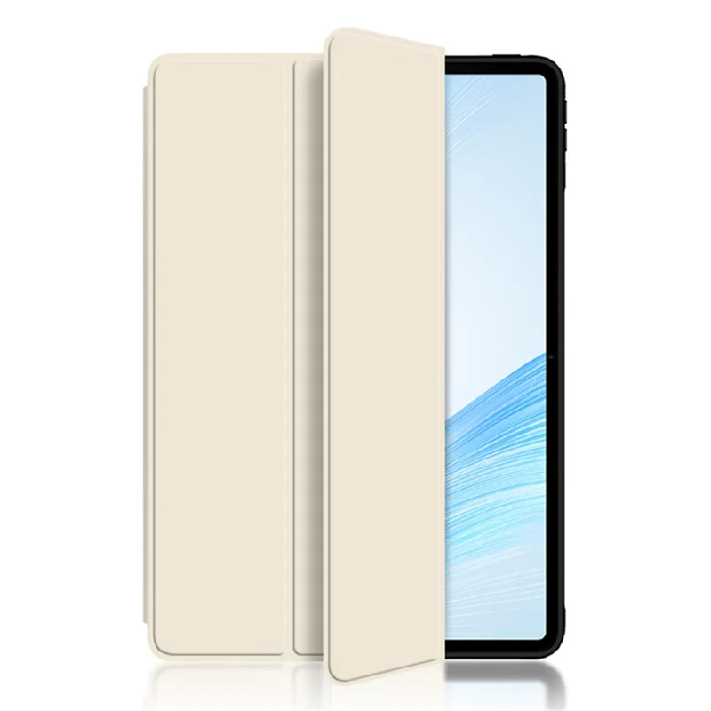 Trifold Stand Smart Case for Honor MagicPad 13 , PU Leather Auto Sleep / Wake Tablet Cover - Khaki