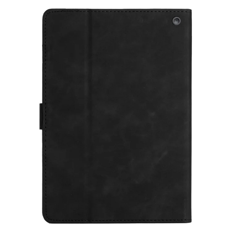 Для Amazon Fire Max 11 PU Leather Tablet Case Imprinted Butterfly Auto Sleep / Wake Cover with Card Holder - Black