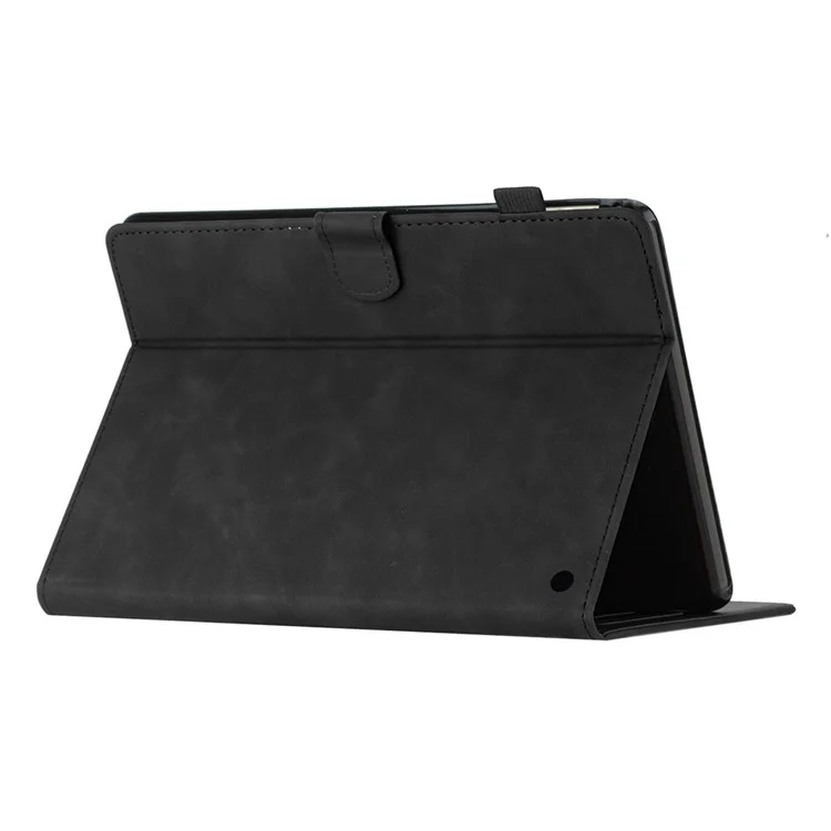 Для Amazon Fire Max 11 PU Leather Tablet Case Imprinted Butterfly Auto Sleep / Wake Cover with Card Holder - Black