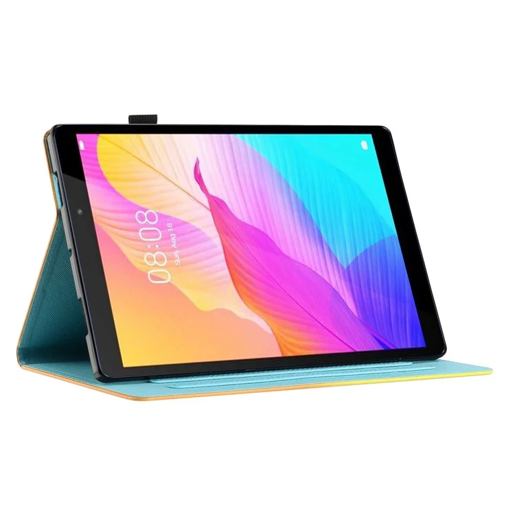 Para Amazon Fire Max 11 PU Leather Pattern Printing Case Stand Card Holder Tablet Cover with Auto Sleep / Wake - Borboleta