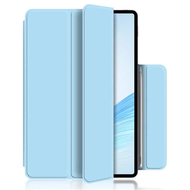 For Honor MagicPad 13 Trifold Stand Cover PU Leather Magnetic Folio Auto Sleep / Wake Tablet Case - Blue