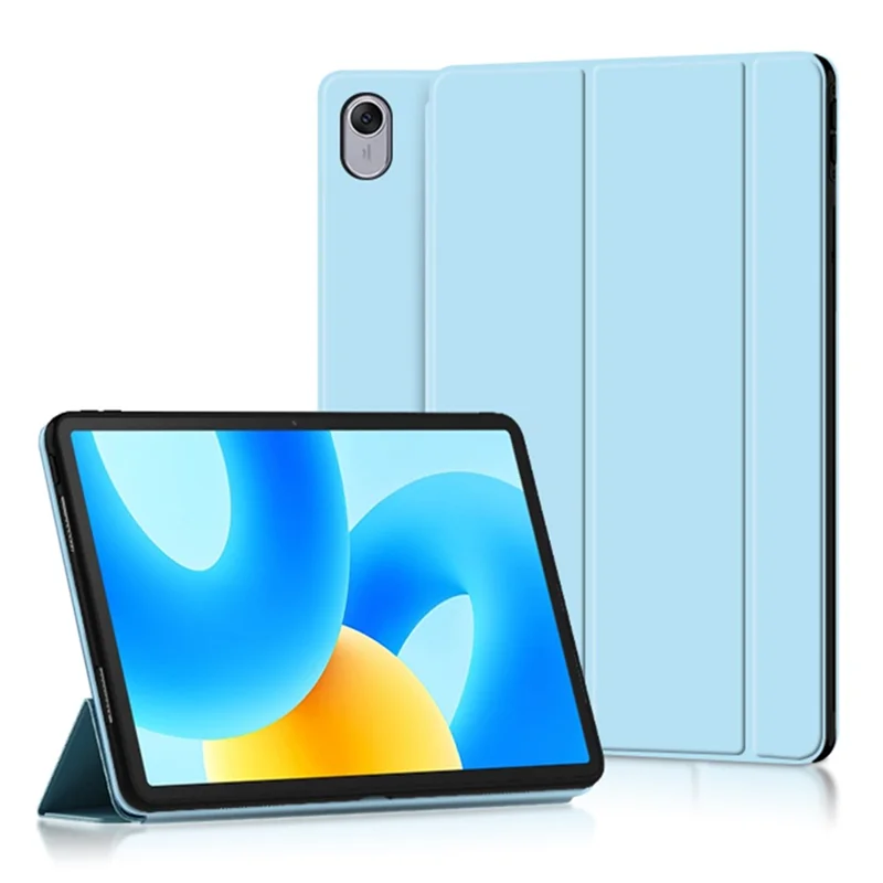 For Huawei MatePad 11.5 PU Leather Trifold Stand Cover Auto Sleep / Wake Protective Tablet Case - Blue