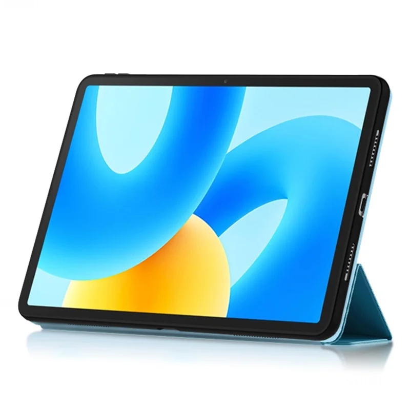 For Huawei MatePad 11.5 PU Leather Trifold Stand Cover Auto Sleep / Wake Protective Tablet Case - Blue