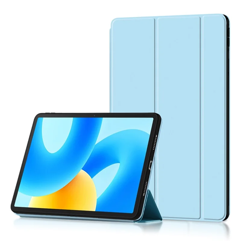 For Huawei MatePad 11.5 PU Leather Trifold Stand Cover Auto Sleep / Wake Protective Tablet Case - Blue