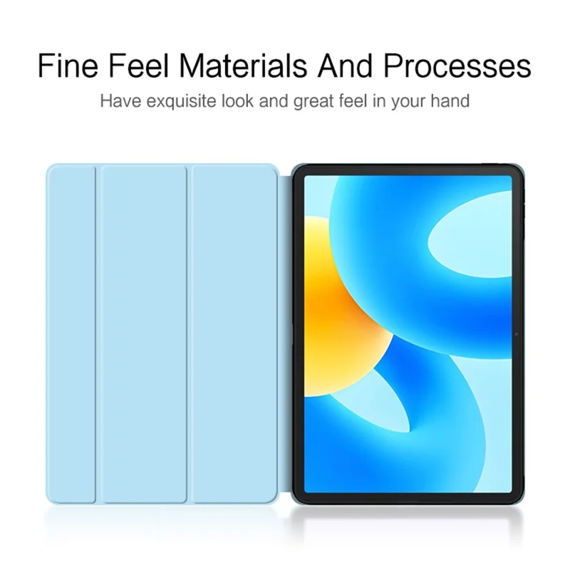 For Huawei MatePad 11.5 PU Leather Trifold Stand Cover Auto Sleep / Wake Protective Tablet Case - Blue