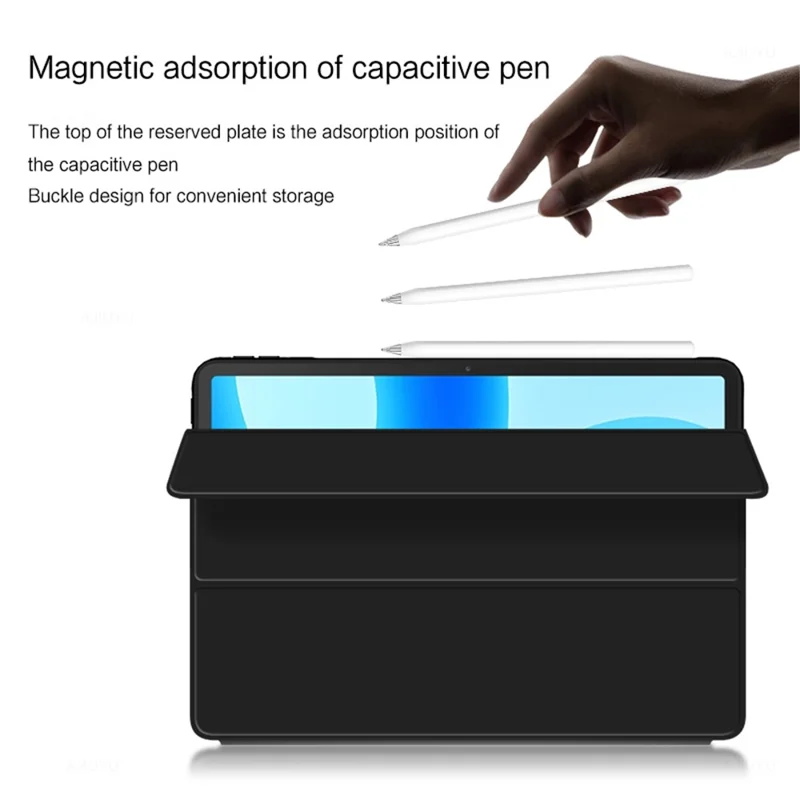 For Huawei MatePad 11.5 PU Leather Trifold Stand Cover Auto Sleep / Wake Protective Tablet Case - Blue