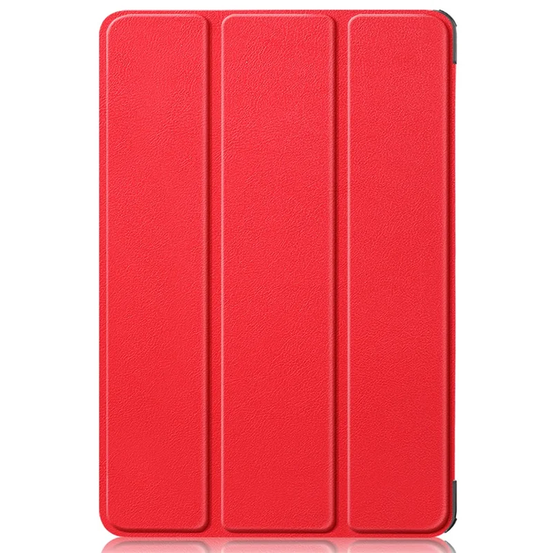 For Amazon Fire HD 10 (2023) Tri-Fold Stand Cover PU Leather Auto Wake / Sleep Smart Tablet Case - Red