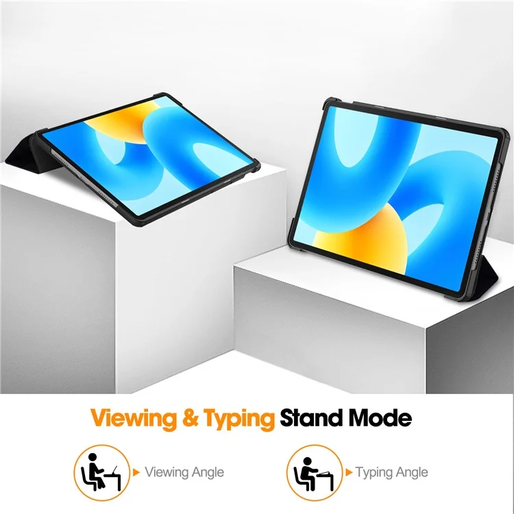 Für Huawei MatePad 11.5 Tri-fold Stand Tablet Cover Pattern Printing PU Leder Tablet Case - Fassen Sie mich nicht an