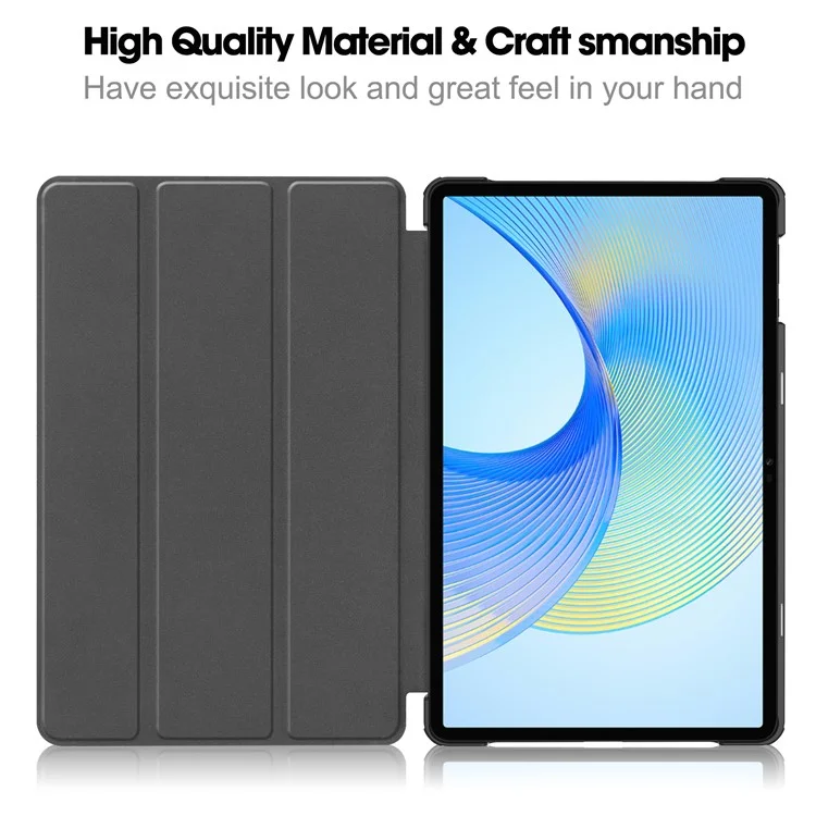 Чехол-подставка для планшета For Honor Pad X8 Pro Trifold Stand, печатный рисунок, искусственная кожа - кошка