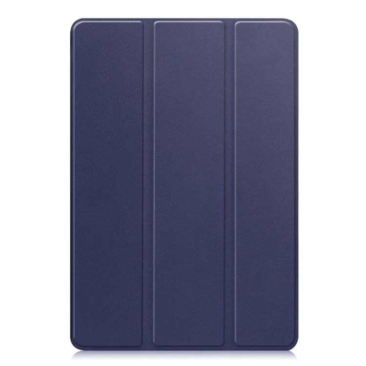 Pour Amazon Fire HD 10 (2023) Smart Tablet Case Tri-Fold Stand PU Leather Full Body Protective Cover - Bleu