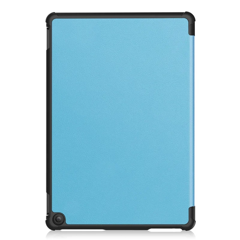 Für Amazon Fire HD 10 (2023) Smart Tablet Hülle Tri-Fold Stand PU Leder Vollkörperschutz - Himmelblau