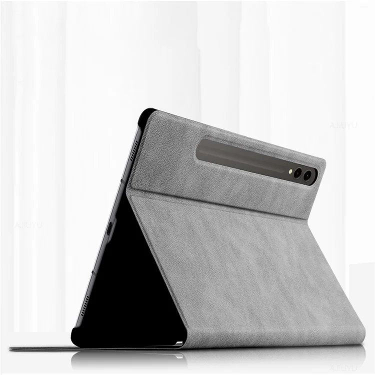 Custodia a libro per Samsung Galaxy Tab S9+ in pelle PU+PC antiurto, Custodia protettiva per tablet - Grigio