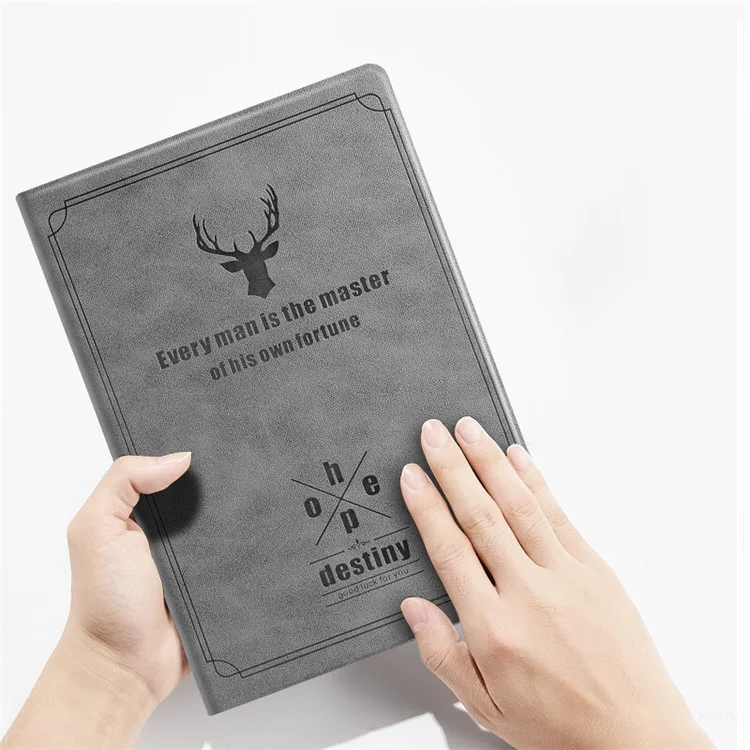 Custodia a libro per Samsung Galaxy Tab S9+ in pelle PU+PC antiurto, Custodia protettiva per tablet - Grigio