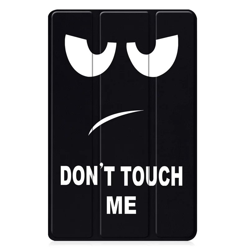 For Samsung Galaxy Tab A9 Tri-fold Stand Tablet Leather Case Pattern Printing Tablet Cover - Don't Touch Me