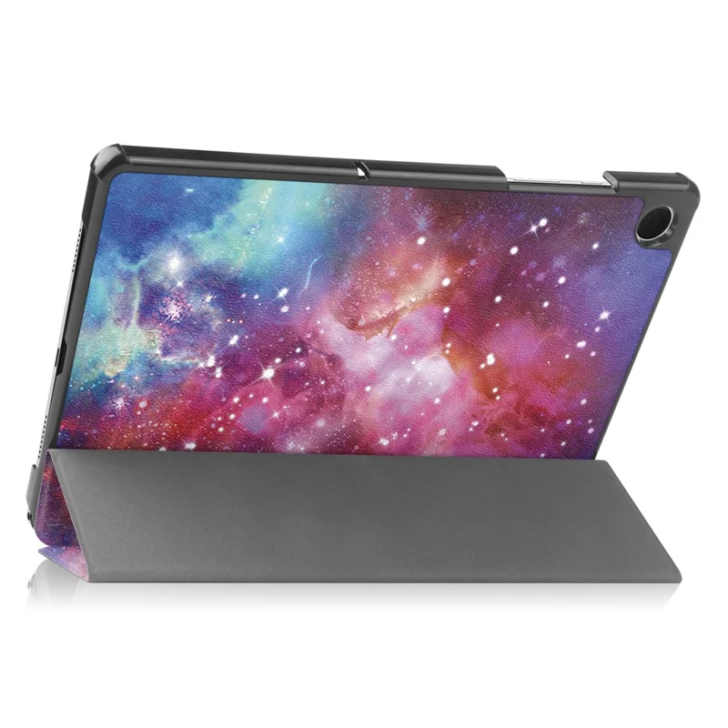 Per Samsung Galaxy Tab A9 Custodia in pelle con supporto a tre ante Tablet Stampa a motivi Custodia per tablet - Galaxy