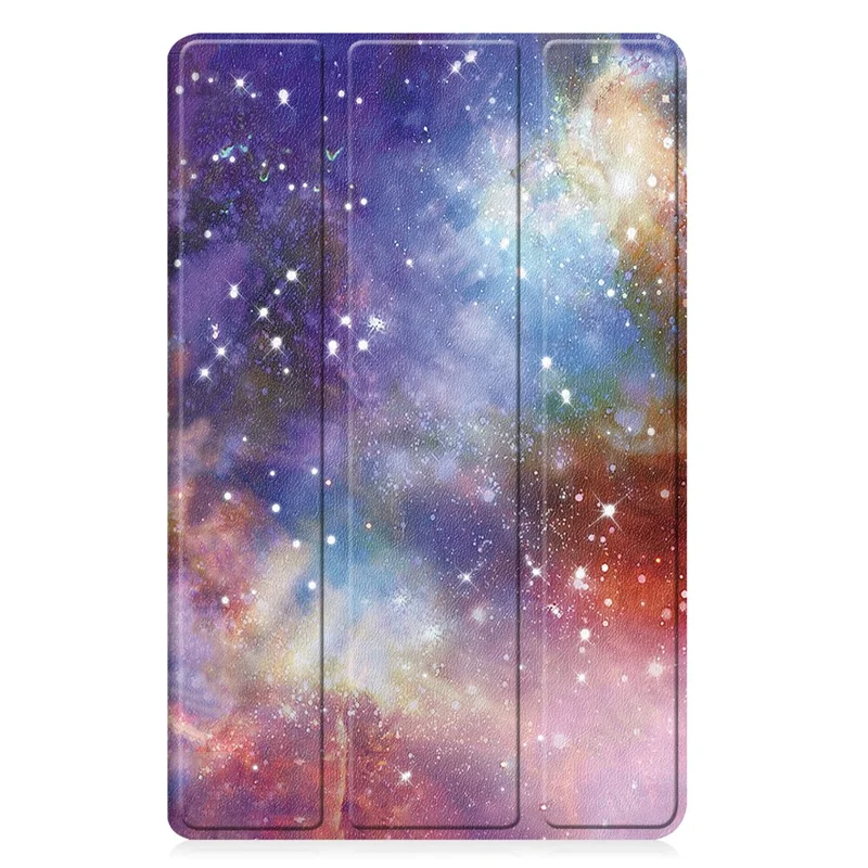 Per Samsung Galaxy Tab A9 Custodia in pelle con supporto a tre ante Tablet Stampa a motivi Custodia per tablet - Galaxy