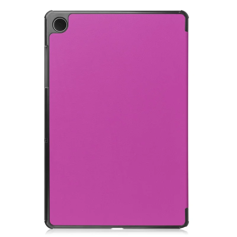 For Samsung Galaxy Tab A9 Tri-fold Stand PU Leather Tablet Case Full Protection Tablet Cover - Purple