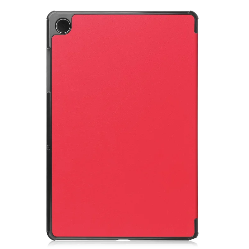 For Samsung Galaxy Tab A9 Tri-fold Stand PU Leather Tablet Case Full Protection Tablet Cover - Red