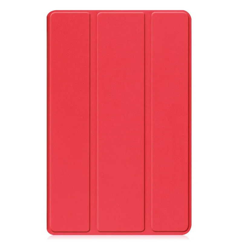 For Samsung Galaxy Tab A9 Tri-fold Stand PU Leather Tablet Case Full Protection Tablet Cover - Red