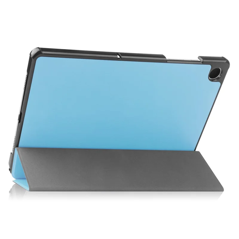 Para Samsung Galaxy Tab A9 Funda de Tablet Tri-fold Stand PU Cuero Protección Completa Funda de Tablet - Azul Cielo