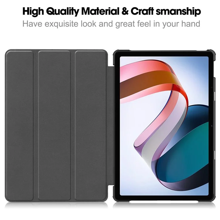 Pour Xiaomi Redmi Pad SE Étui en cuir PU Impression de motif Housse de tablette avec support Tri-fold - Galaxie