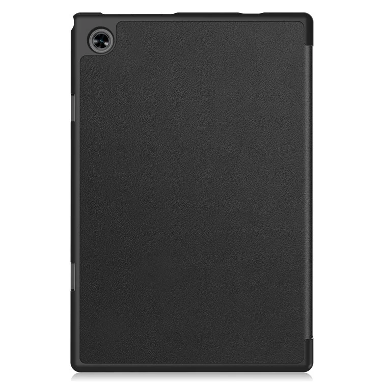 For Teclast M40 / M40 Plus / P20 HD / P20S Tablet Case Tri-fold Stand PU Leather Anti-drop Tablet Cover - Black