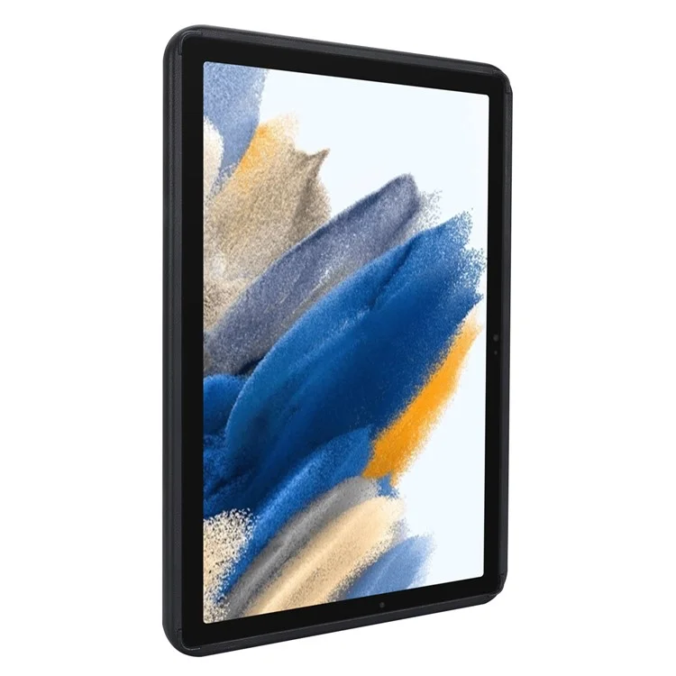 For Samsung Galaxy Tab A8 10.5 (2021) / (2022) / X200 Rhombus Pattern Anti-Drop Tablet Case Shockproof Soft TPU Back Cover - Black