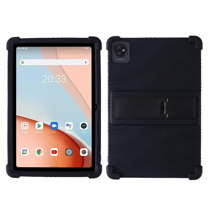 Per Blackview Oscal Pad 60 PC Supporto Tablet Custodia Protettiva in Silicone Morbido - Nero
