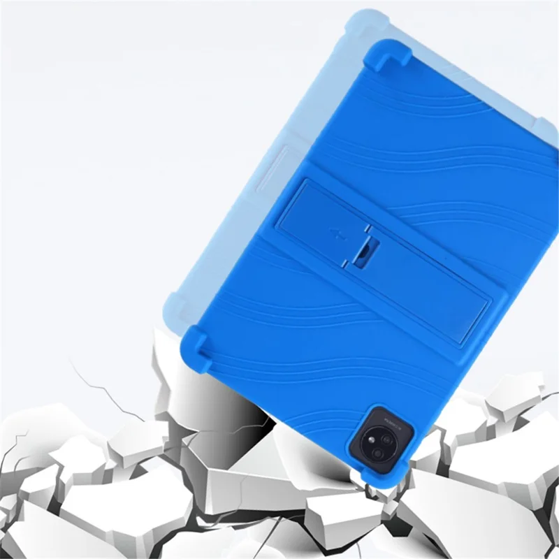 For Blackview Oscal Pad 60 PC Kickstand Tablet Case Soft Silicone Protective Cover - Purple