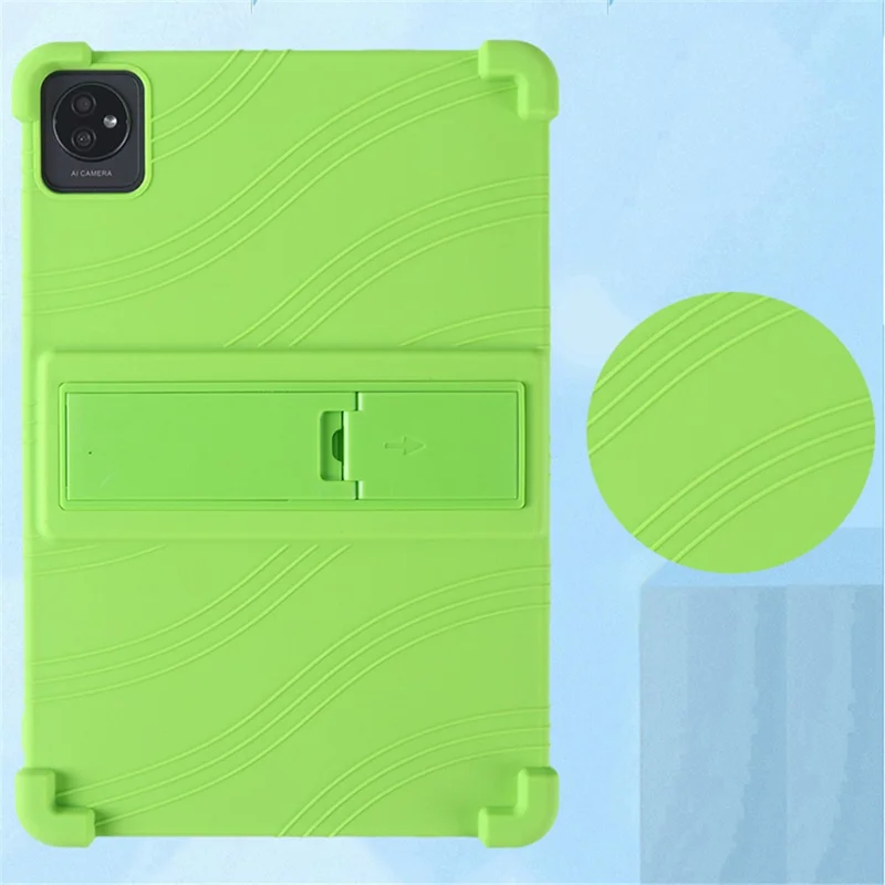 For Blackview Oscal Pad 60 PC Kickstand Tablet Case Soft Silicone Protective Cover - Purple