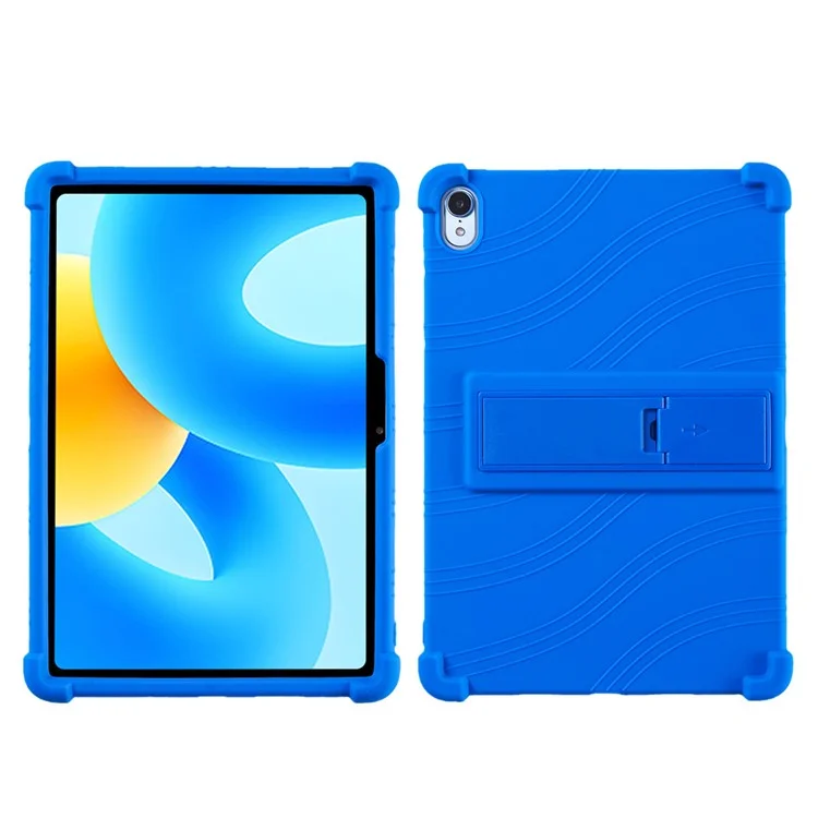 For Huawei MatePad 11.5 Anti-drop Protective Tablet Case PC Kickstand Silicone Tablet Back Cover - Dark Blue